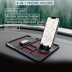 پارسل کھولیں، تسلی کے بعد پیمنٹ کریں  Best Selling Universal Silicone Car Dashboard Mat with Phone Holder & Non-Slip Mat - 4-in-1 Multi-Functional Dashboard Organizer (50% OFF Sale – 24 Hours Only)