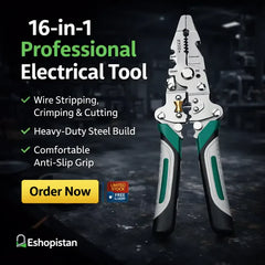 پارسل کھولیں، تسلی کے بعد پیمنٹ کریں  All in 1 Multi-Functional Plier - Wire Stripper ,Cutter ,Crimper | Pure Stainless Steel