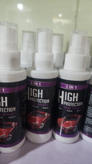 3 In 1 High Protection Quick Car Coating Spray, Ceramic Car Coating Spray Crystal Coating For Car - Quantity 100ml