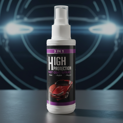 3 In 1 High Protection Quick Car Coating Spray, Ceramic Car Coating Spray Crystal Coating For Car - Quantity 100ml