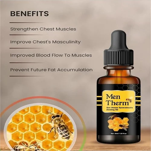🔥 Men Therm Bee Venom Heating Oil – Warming Body Care 30ml