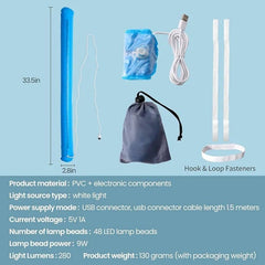 💡 3-in-1 Portable LED Camping Light – Foldable, Inflatable & Magnetic (پارسل کھولیں، تسلی کے بعد پیمنٹ کریں)