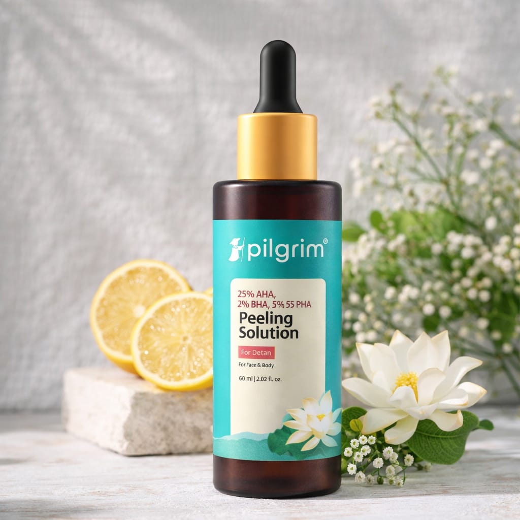 Pilgrim AHA BHA PHA Peeling Solution 30ml – Face & Body Exfoliator