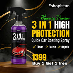 Premium Quality 3 In 1 High Protection Quick Car Coating Spray 🔥پارسل کھولیں، تسلی کے بعد پیمنٹ کریں
