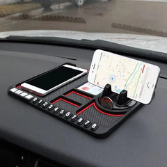 پارسل کھولیں، تسلی کے بعد پیمنٹ کریں  Best Selling Universal Silicone Car Dashboard Mat with Phone Holder & Non-Slip Mat - 4-in-1 Multi-Functional Dashboard Organizer (50% OFF Sale – 24 Hours Only)